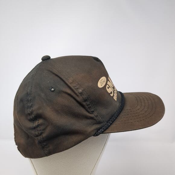 Ford Smith Brookfield, Mo Snapback 5 Panel Cap Black One Size Rope YoungAn Hat - Picture 5 of 9